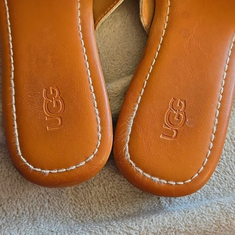 UGG Kenleigh Slide Women's Metallic Gold Sandals Summer Shoes Size 8
